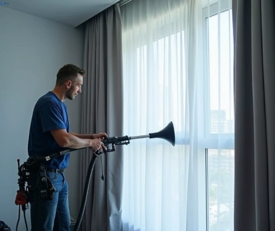Professional curtain stain removal process equipment Matty Curtain Cleaning stonehaven-vic