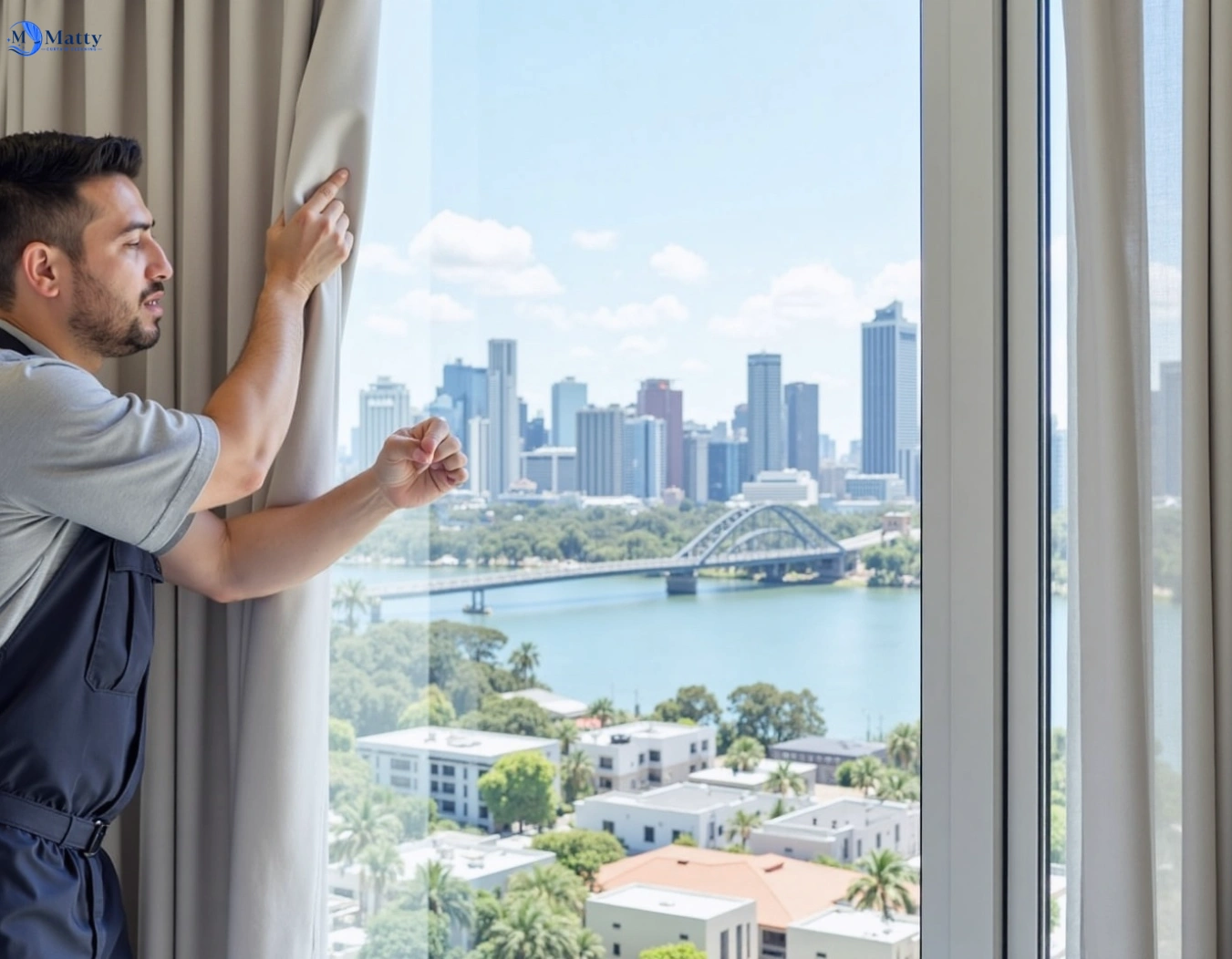 Professional curtain steam cleaning service stonehaven-vic QLD by Matty Curtain Cleaning